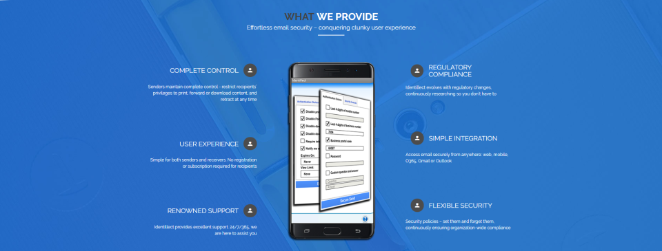 screenshot of Delivery Trust